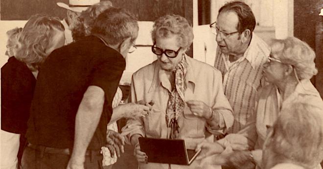 Virginia Tyler (at center)