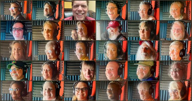 Collage of first 30 narrators of 'Welcome to Eureka Springs'